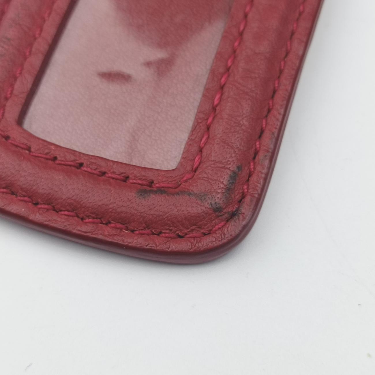 Pre-owned Prada Triangle logo Red Leather B2343M shoulderbag | stylenewstar