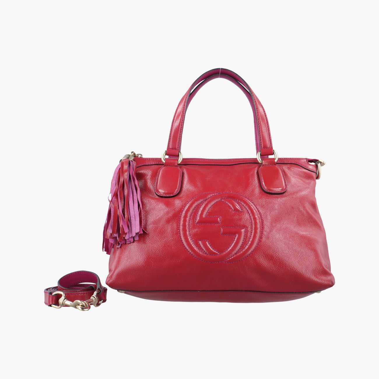 Secondhand Gucci Soho Red Patent 308362 shoulderbag | stylenewstar