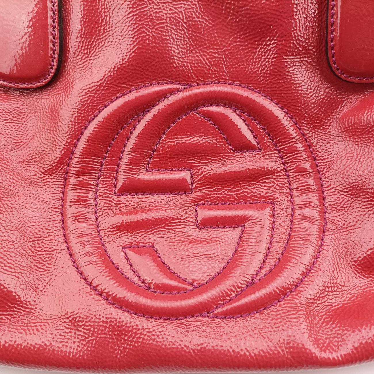 Secondhand Gucci Soho Red Patent 308362 shoulderbag | stylenewstar