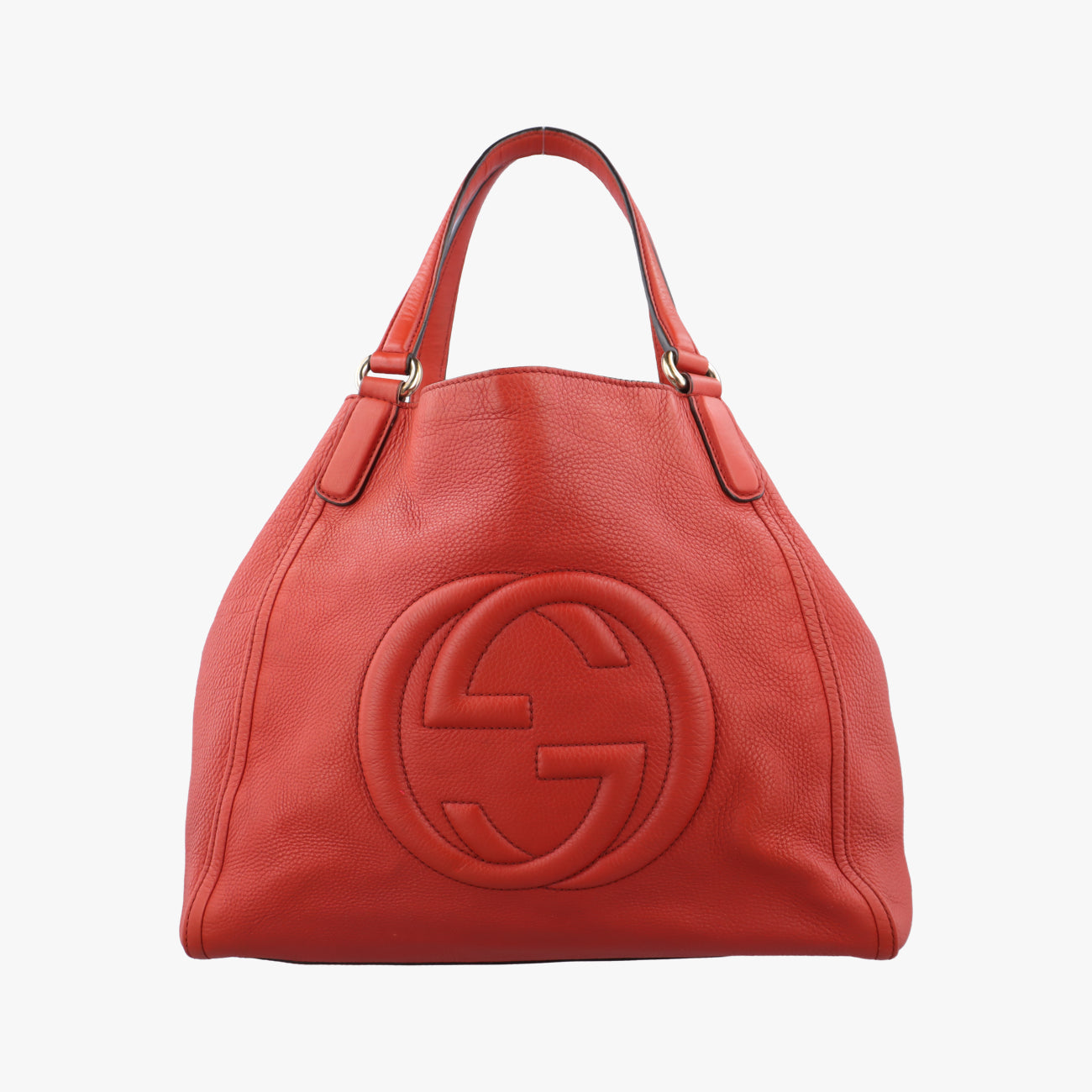 Pre-owned Gucci Soho Orange Leather 282309 handbag | stylenewstar