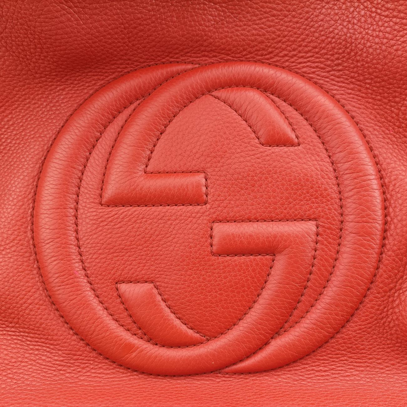 Pre-owned Gucci Soho Orange Leather 282309 handbag | stylenewstar