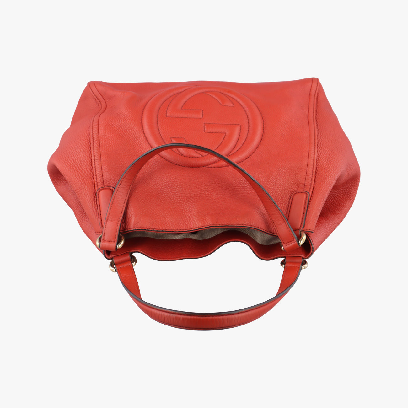 Pre-owned Gucci Soho Orange Leather 282309 handbag | stylenewstar