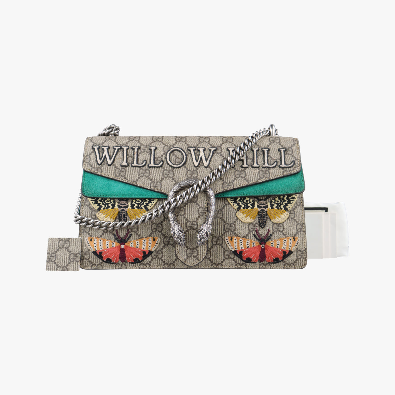 Pre-owned Gucci Dionysus beige×green×Multicolour PVC coated canvas 400249 shoulderbag | stylenewstar