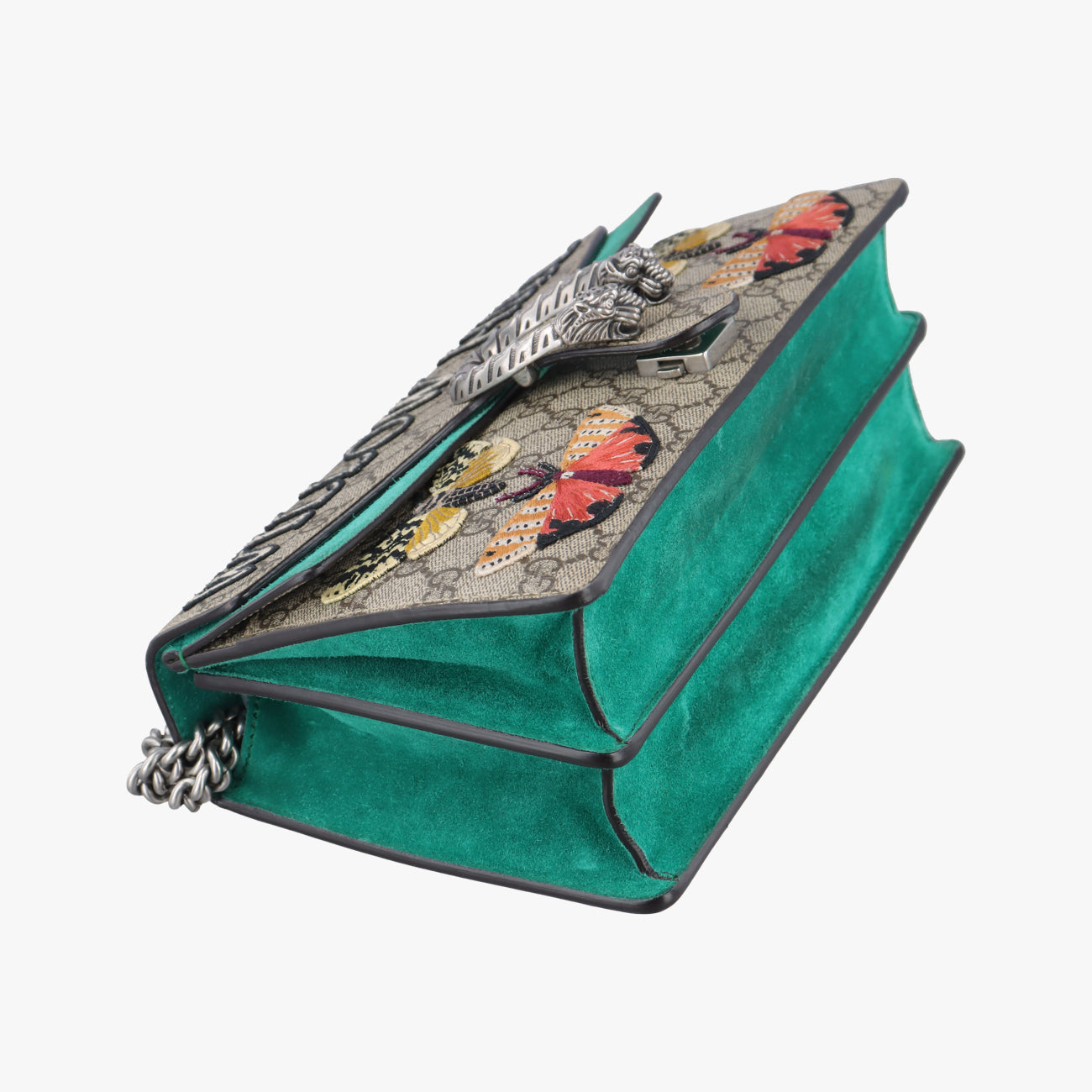 Pre-owned Gucci Dionysus beige×green×Multicolour PVC coated canvas 400249 shoulderbag | stylenewstar