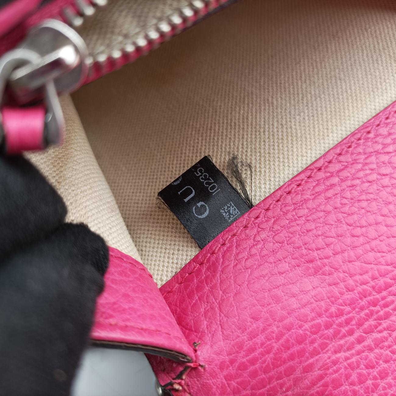 Pre-owned Gucci Dionysus Pink Leather 400249 shoulderbag | stylenewstar