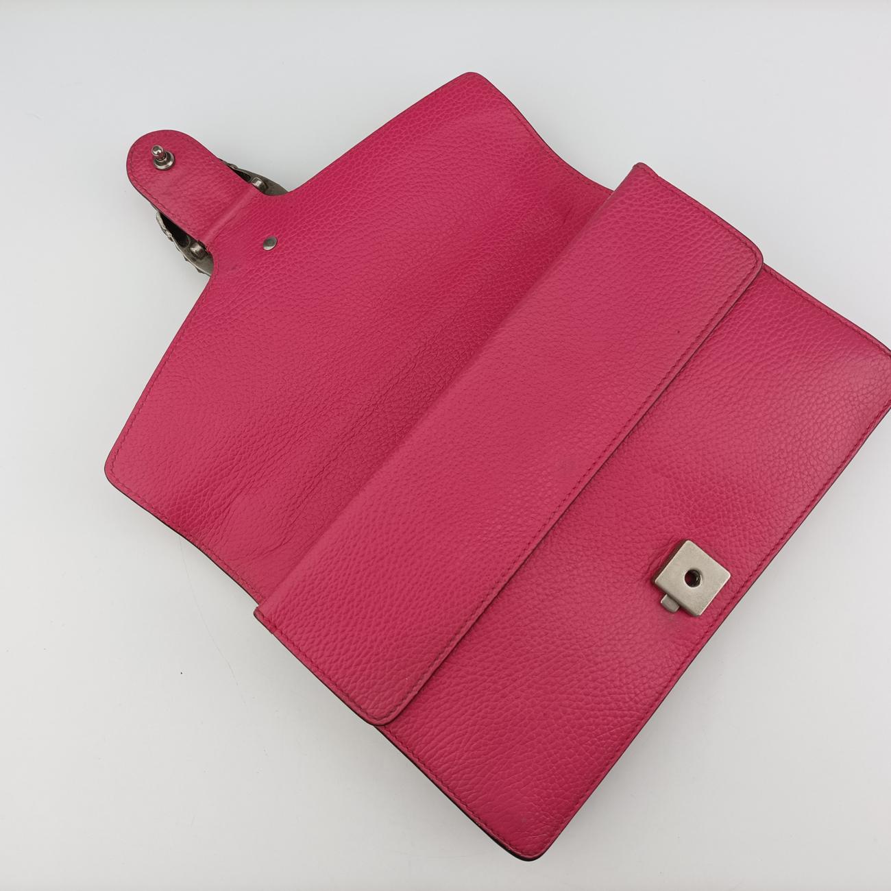 Pre-owned Gucci Dionysus Pink Leather 400249 shoulderbag | stylenewstar