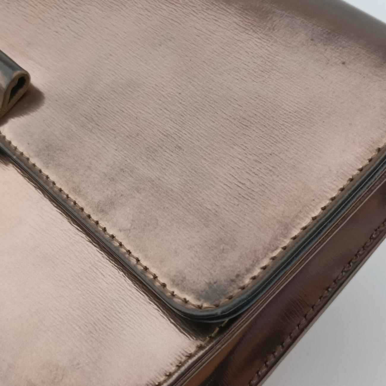 Pre-owned Christian Dior new lock Golden Patent  shoulderbag | stylenewstar