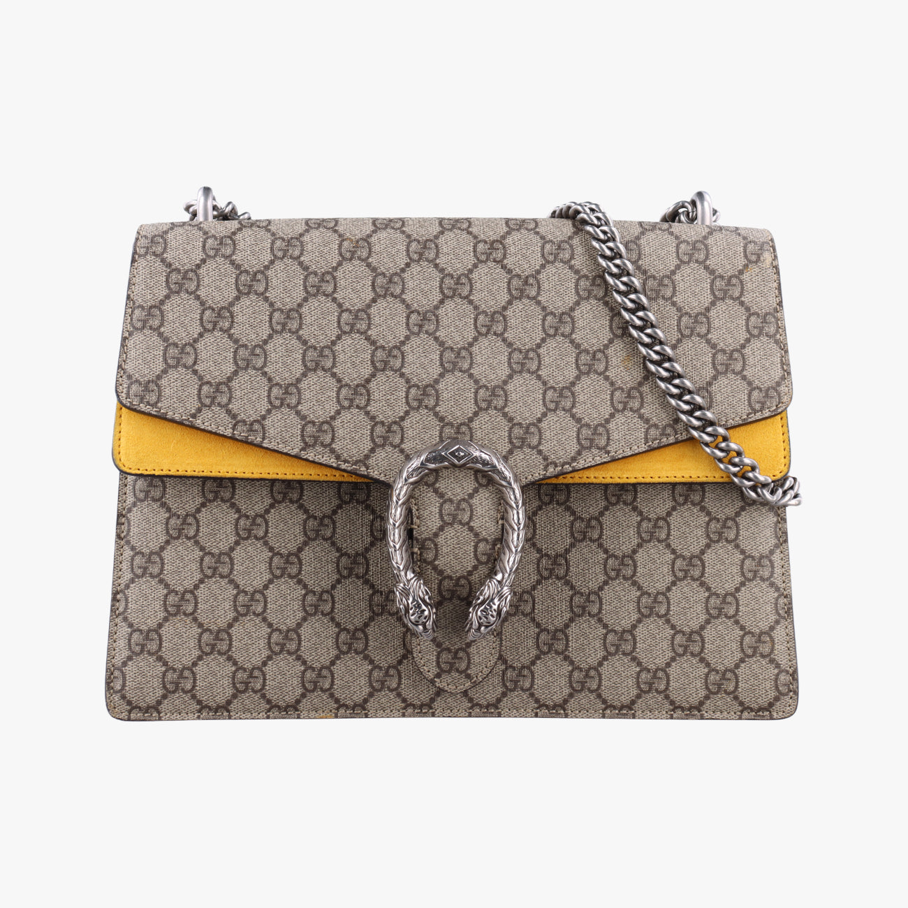 Secondhand Gucci Dionysus beige×Yellow PVC coated canvas 403348 shoulderbag | stylenewstar