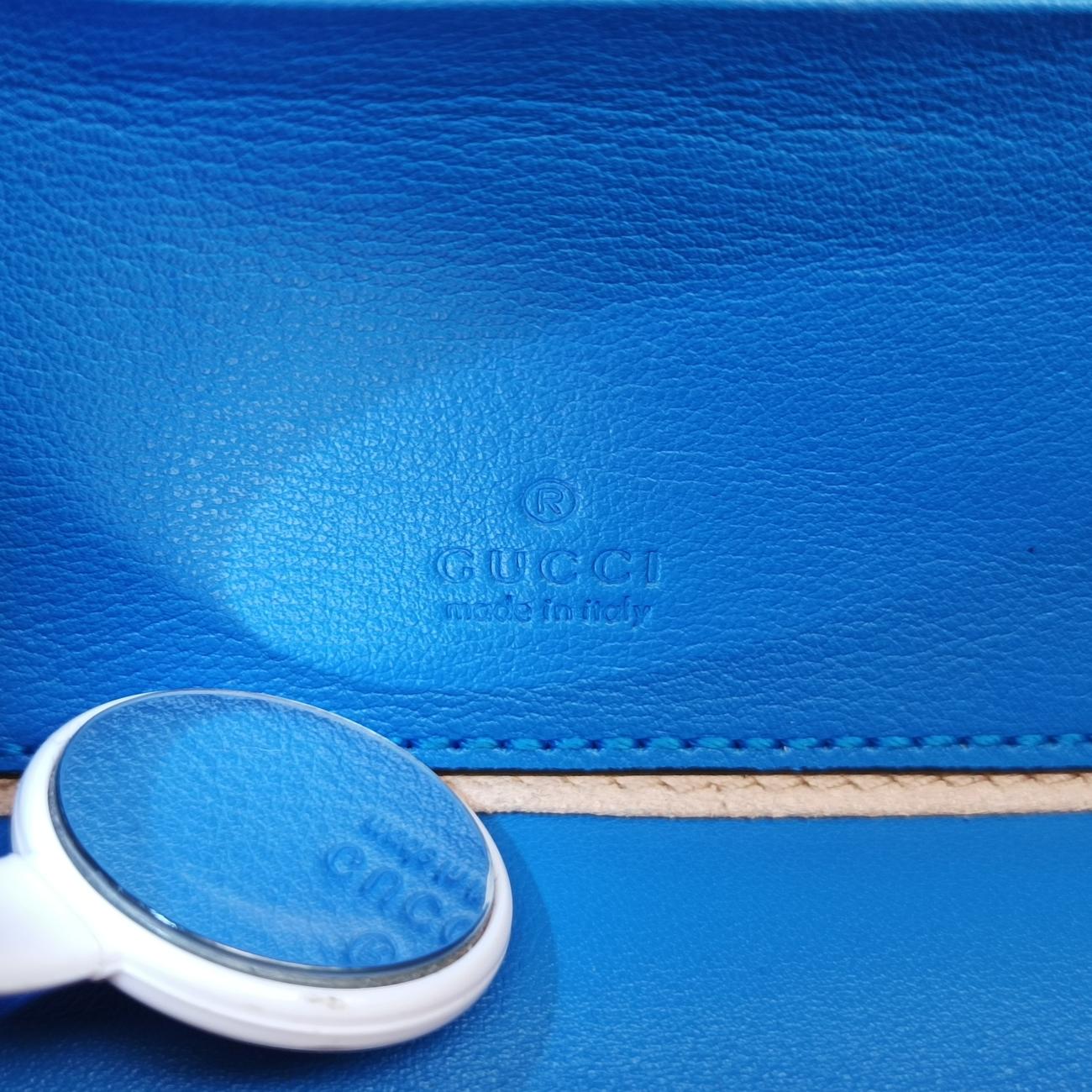 Secondhand Gucci Interlocking G Blue×orange Leather 658230 shoulderbag | stylenewstar
