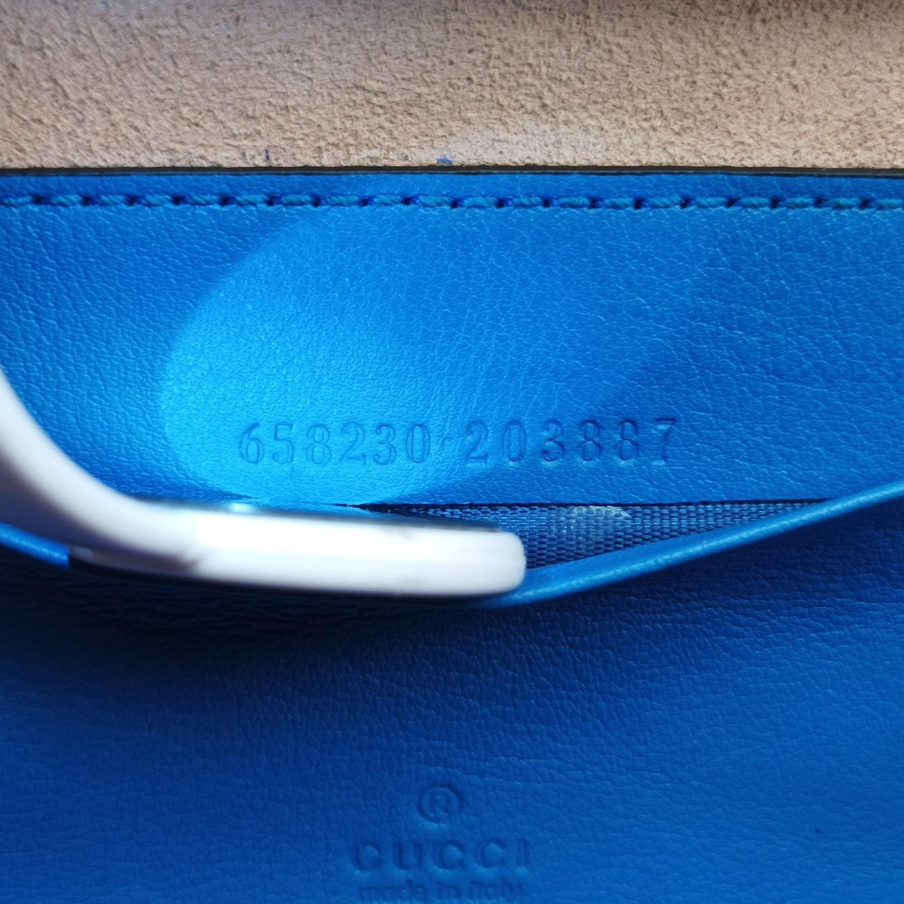Secondhand Gucci Interlocking G Blue×orange Leather 658230 shoulderbag | stylenewstar