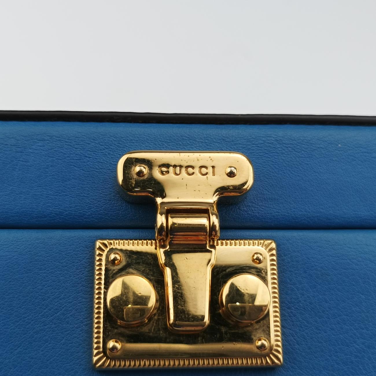 Secondhand Gucci Interlocking G Blue×orange Leather 658230 shoulderbag | stylenewstar