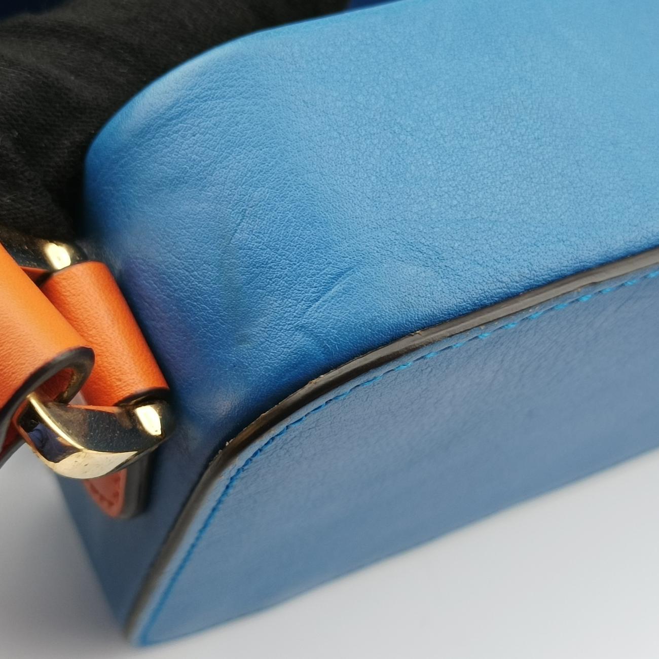Secondhand Gucci Interlocking G Blue×orange Leather 658230 shoulderbag | stylenewstar