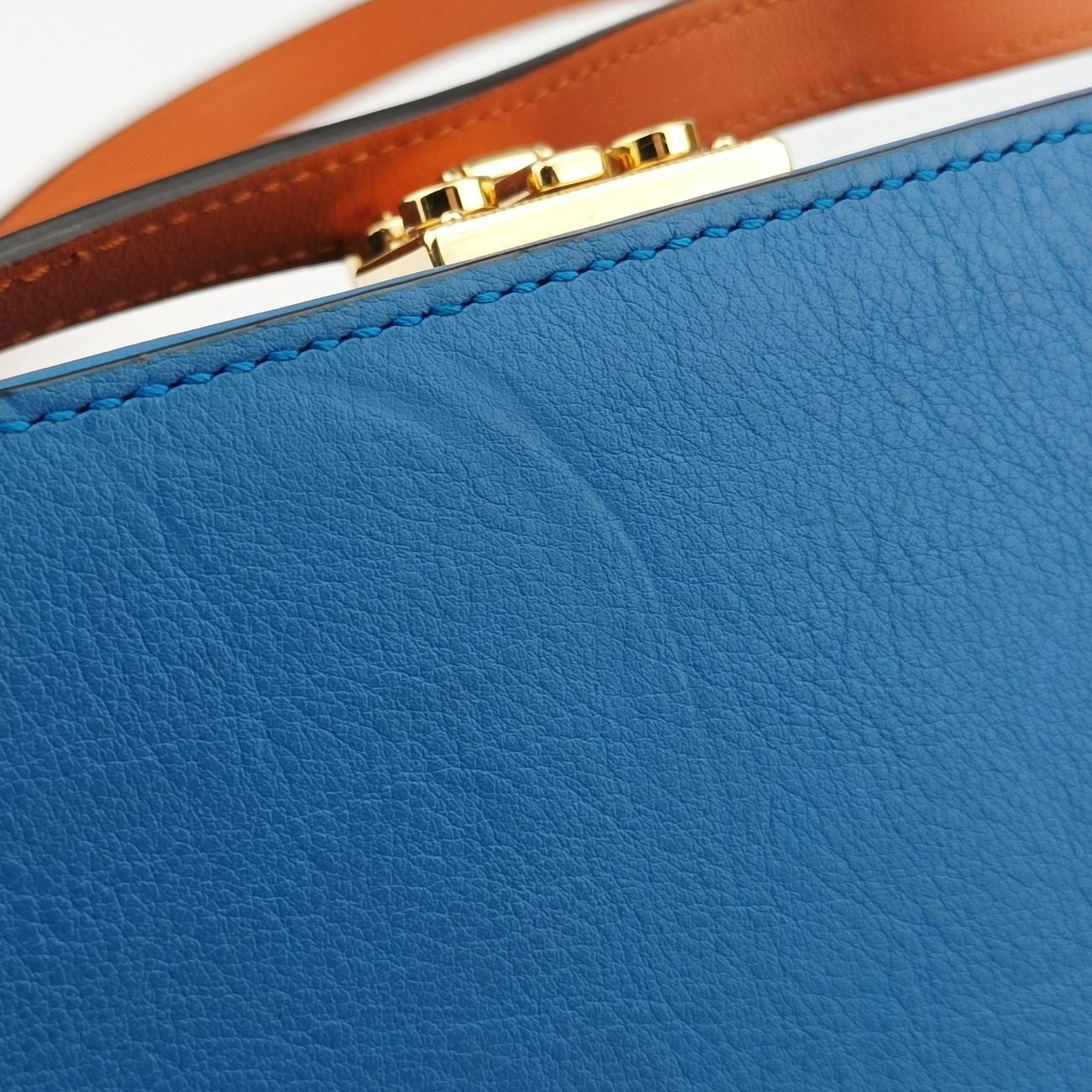 Secondhand Gucci Interlocking G Blue×orange Leather 658230 shoulderbag | stylenewstar