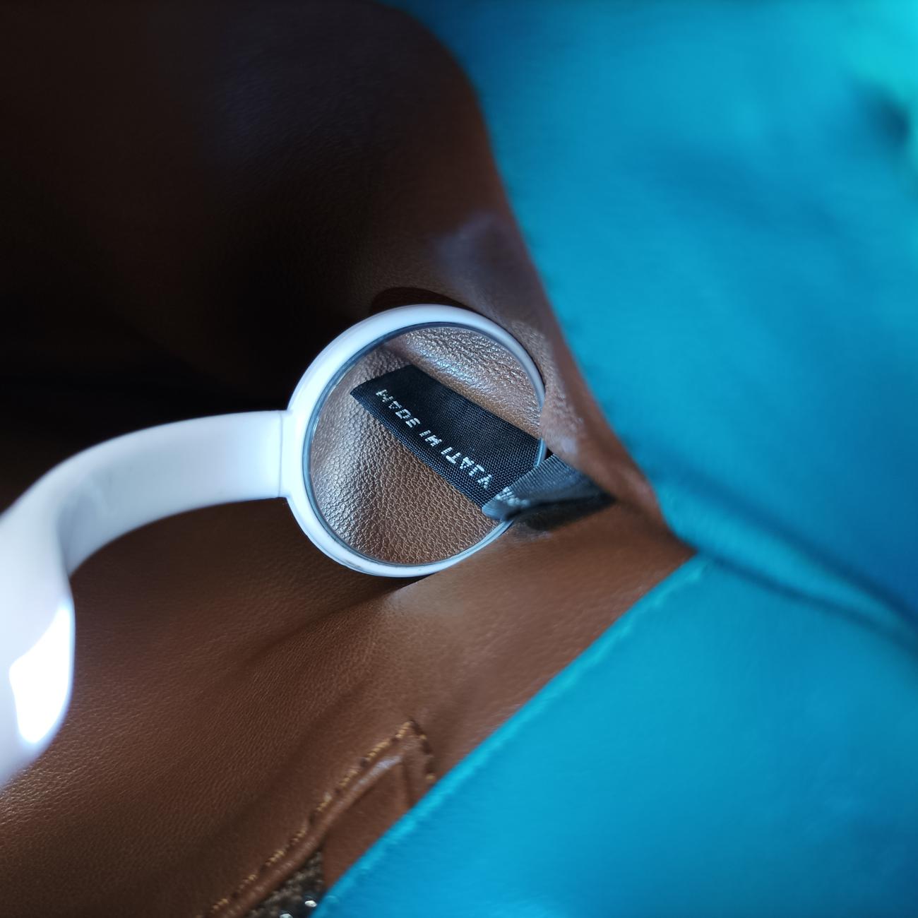 Pre-owned Prada Nappa Gaufre Nero Handbag Blue Nappa Leather  shoulderbag | stylenewstar