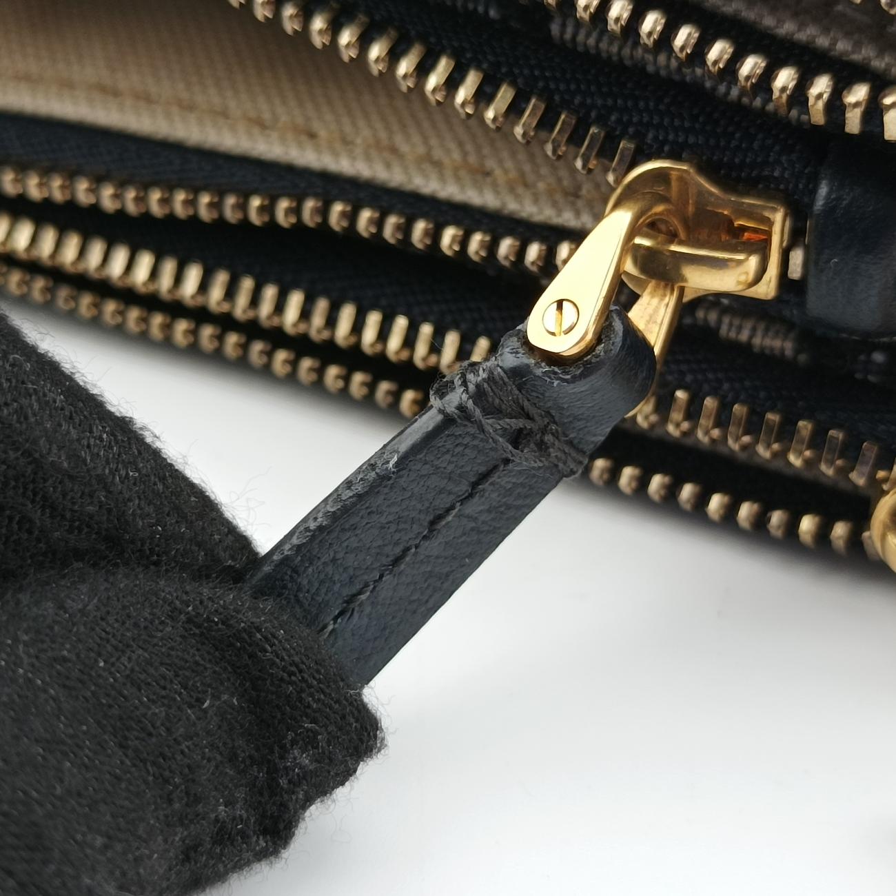 Pre-owned Christian Dior Saddle Navy×Gray Jacquard  shoulderbag | stylenewstar