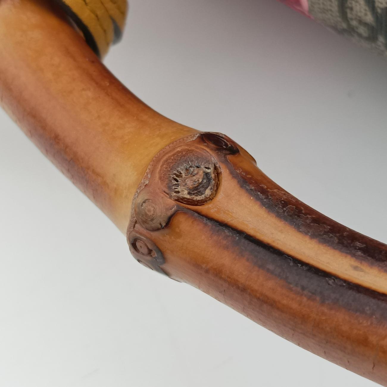 Pre-owned Gucci GG flora Padlock Bamboo Beige×Yellow×Multicolour PVC coated canvas 603221 shoulderbag | stylenewstar