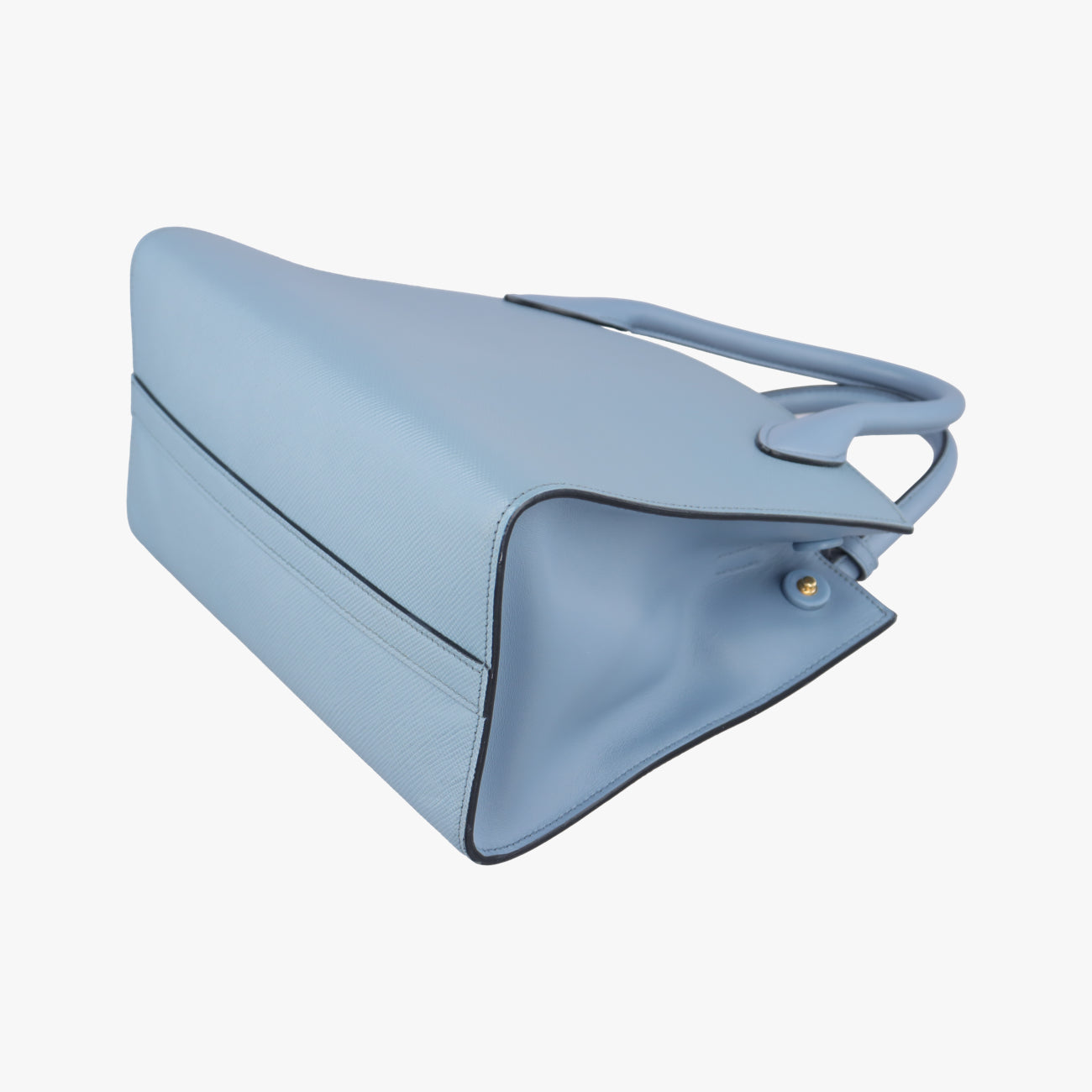 Pre-owned Prada Monochrome Blue SAFFIANO Leather 1BA156 shoulderbag | stylenewstar