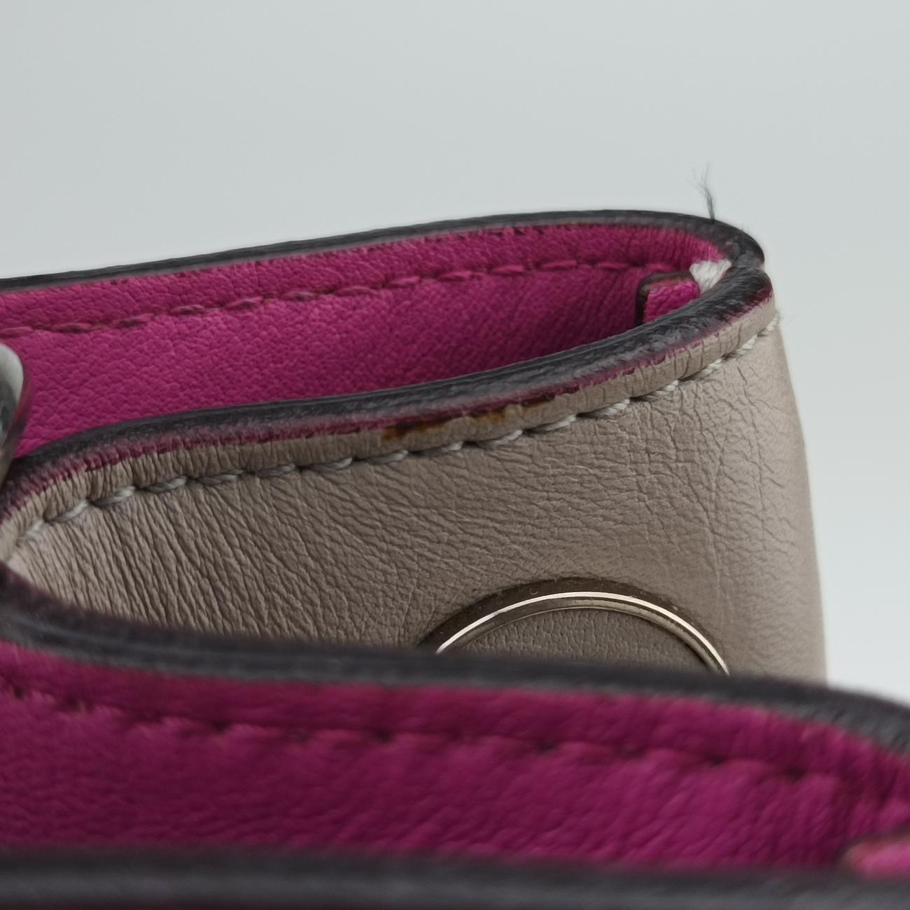 Pre-owned Christian Dior Diorissimo Grey Leather  shoulderbag | stylenewstar