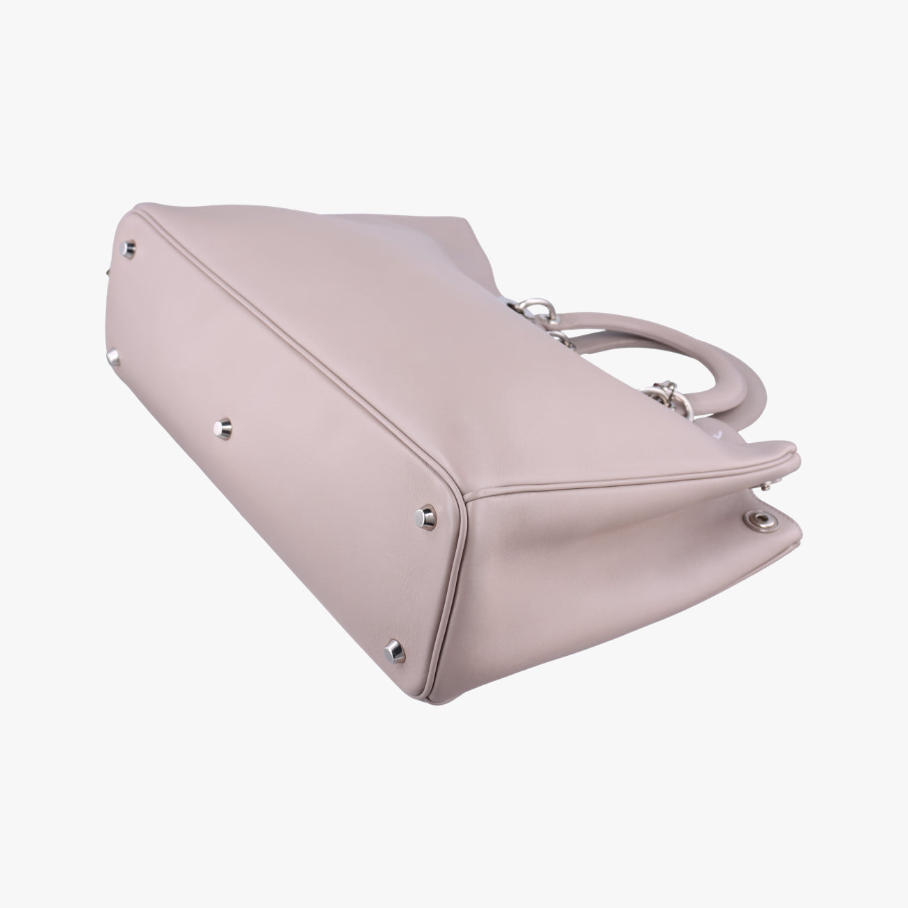 Pre-owned Christian Dior Diorissimo Grey Leather  shoulderbag | stylenewstar