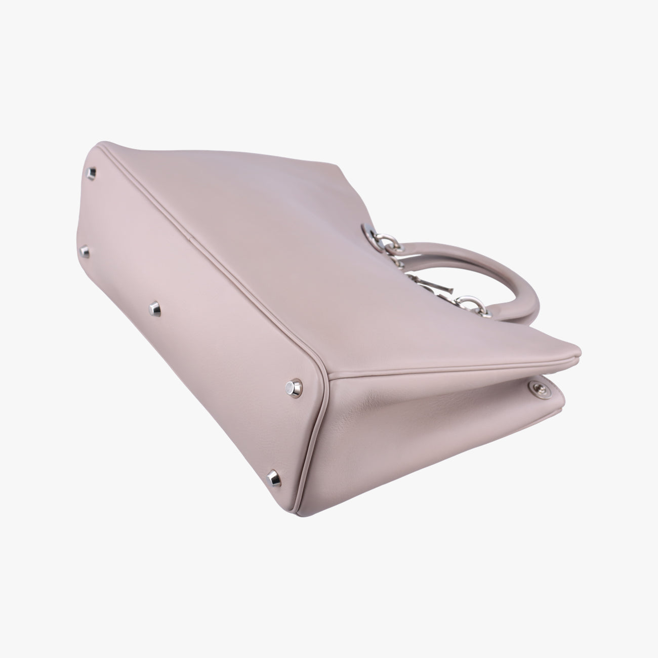 Pre-owned Christian Dior Diorissimo Grey Leather  shoulderbag | stylenewstar