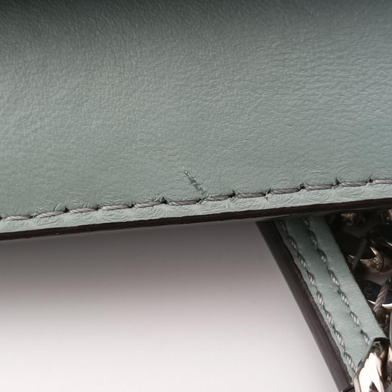 Secondhand Fendi Dotcom Click Small Green Leather 8BN299 shoulderbag | stylenewstar