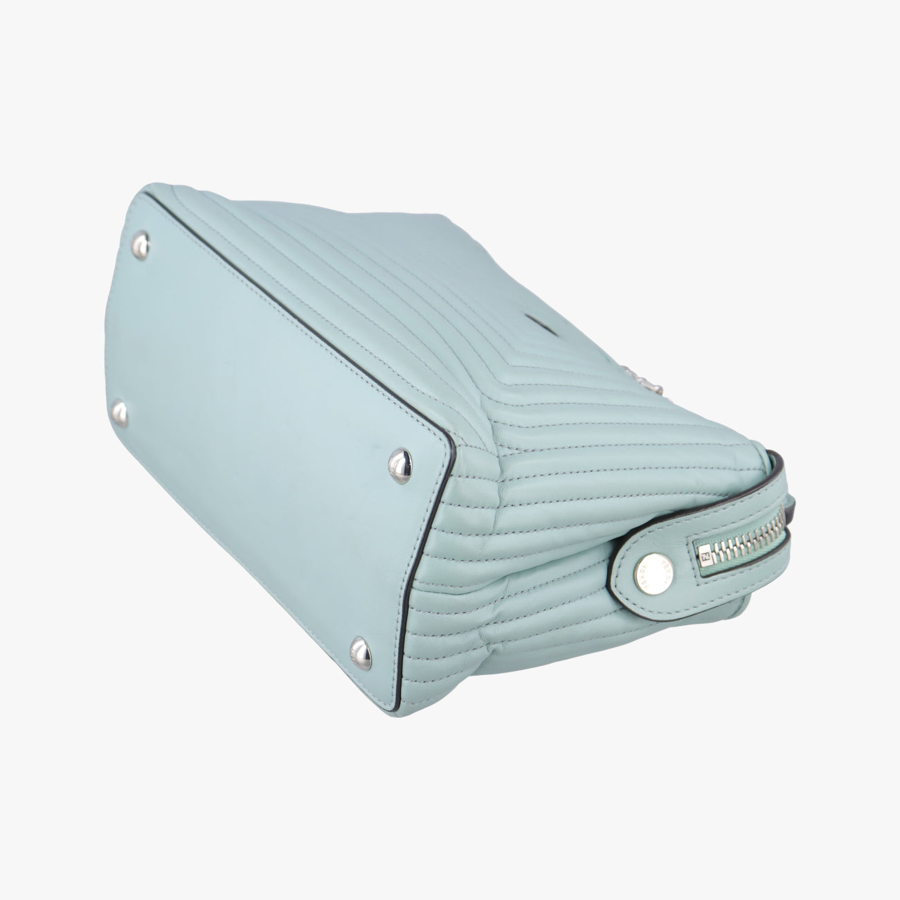 Secondhand Fendi Dotcom Click Small Green Leather 8BN299 shoulderbag | stylenewstar