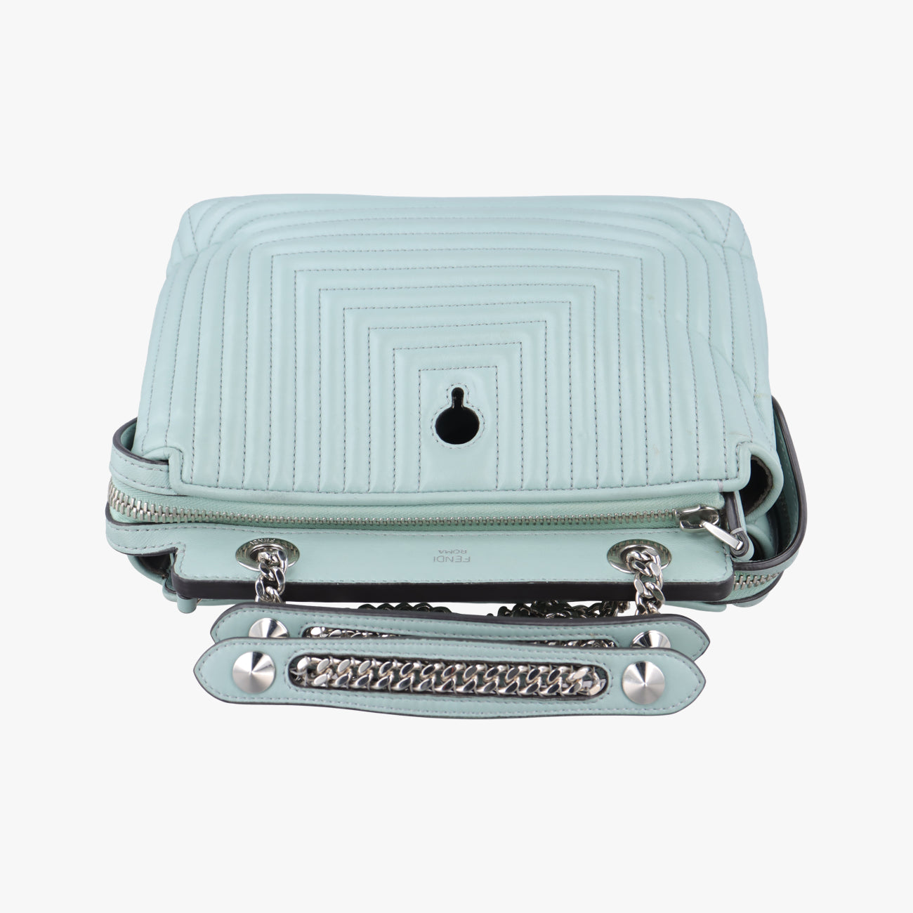 Secondhand Fendi Dotcom Click Small Green Leather 8BN299 shoulderbag | stylenewstar