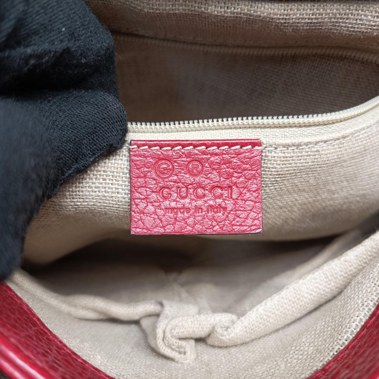 Pre-owned Gucci Interlocking G Red Leather 510302 shoulderbag | stylenewstar