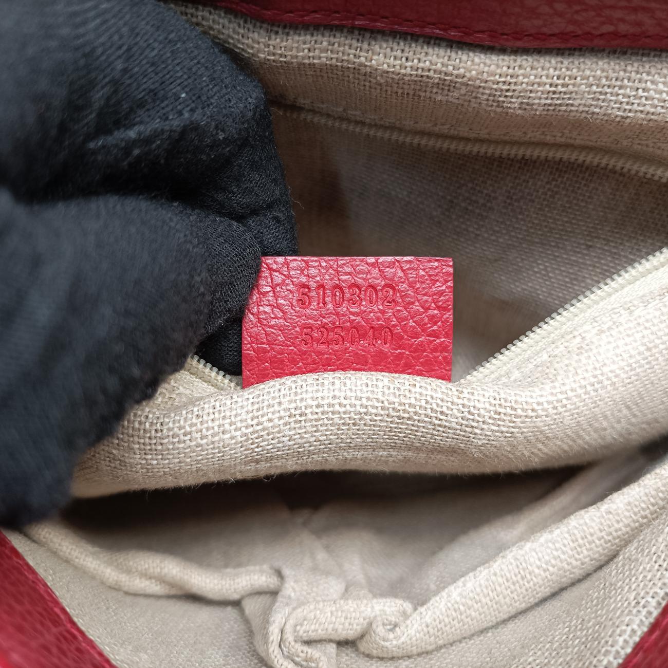 Pre-owned Gucci Interlocking G Red Leather 510302 shoulderbag | stylenewstar