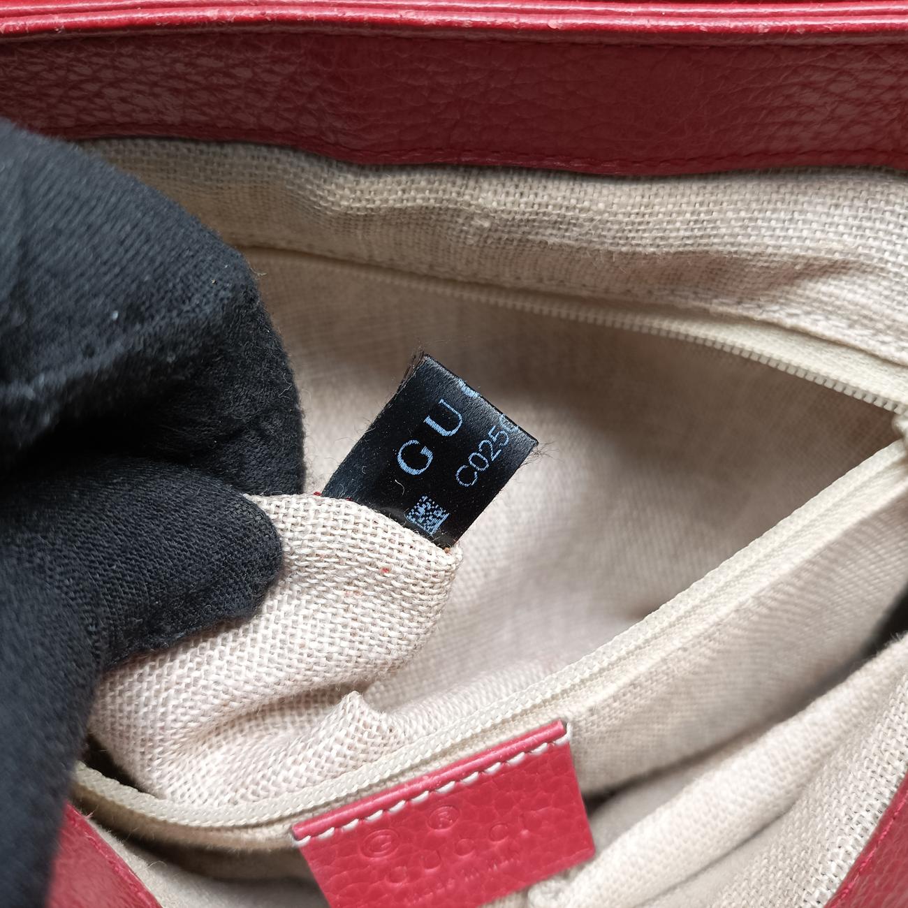 Pre-owned Gucci Interlocking G Red Leather 510302 shoulderbag | stylenewstar