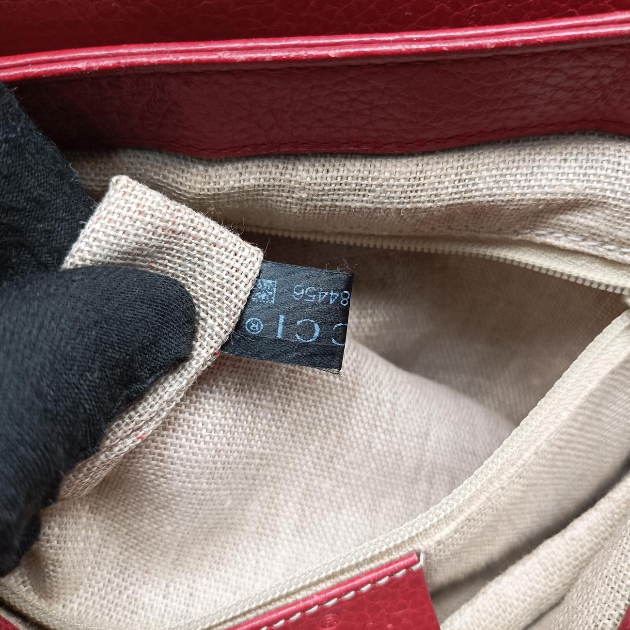 Pre-owned Gucci Interlocking G Red Leather 510302 shoulderbag | stylenewstar