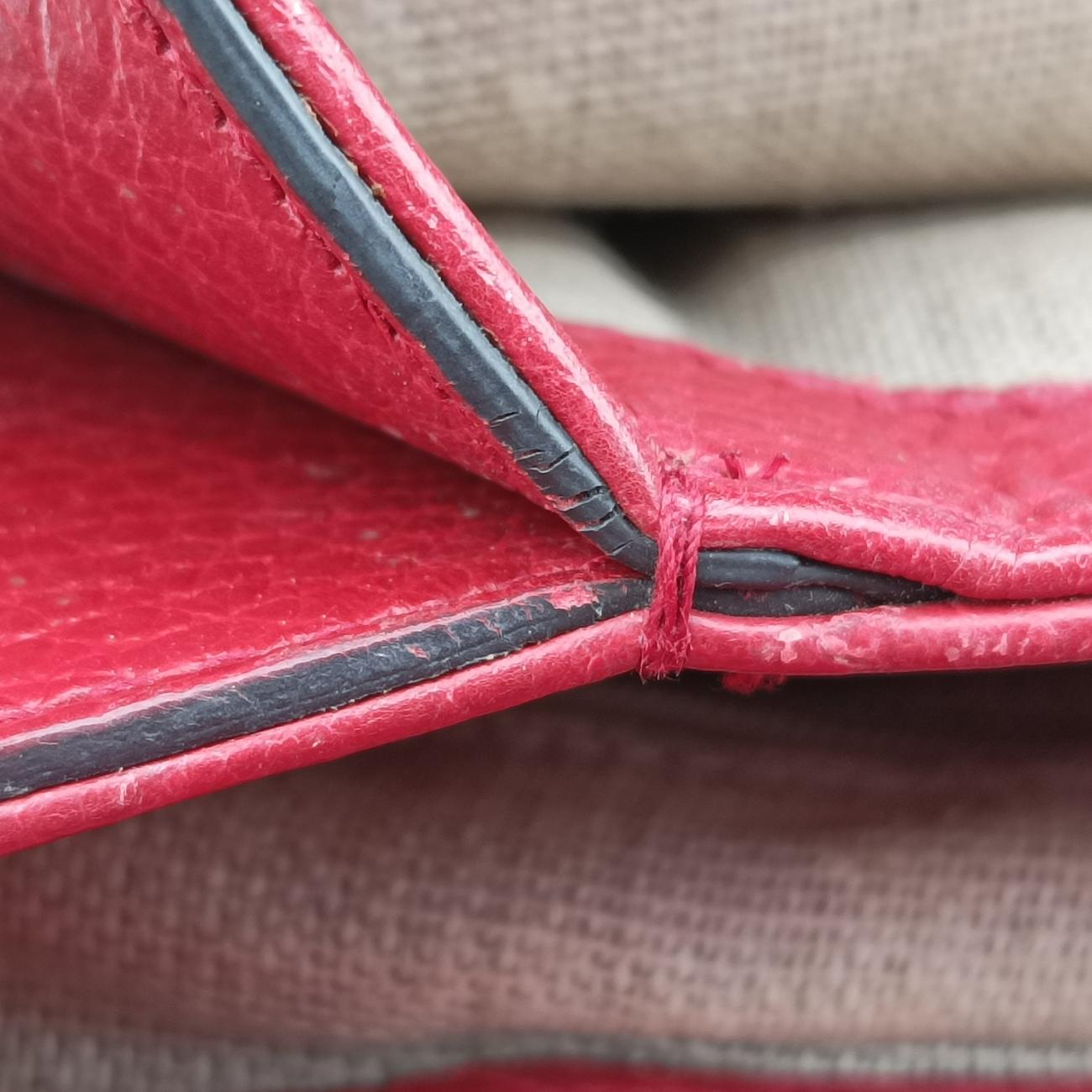 Pre-owned Gucci Interlocking G Red Leather 510302 shoulderbag | stylenewstar