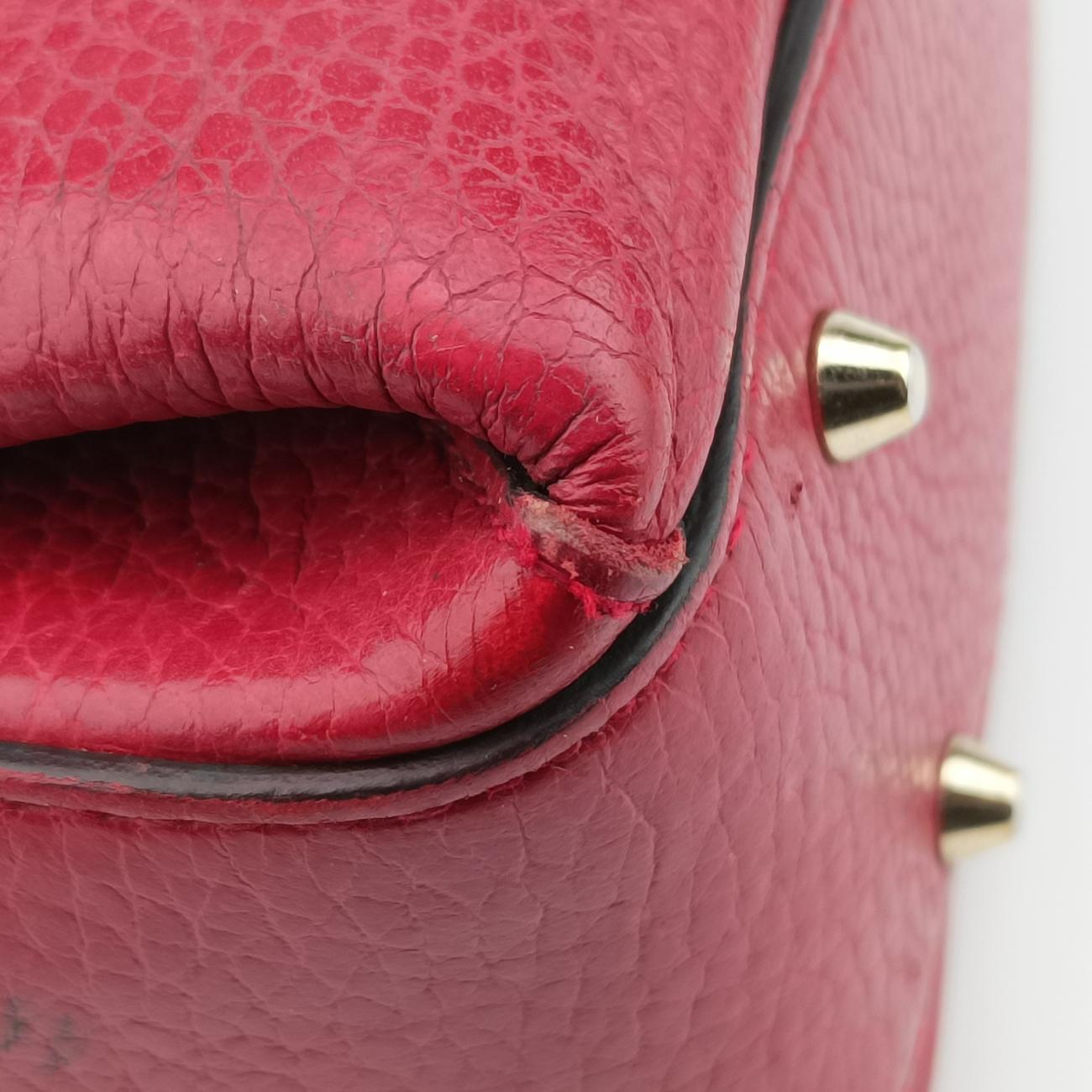 Pre-owned Gucci Interlocking G Red Leather 510302 shoulderbag | stylenewstar