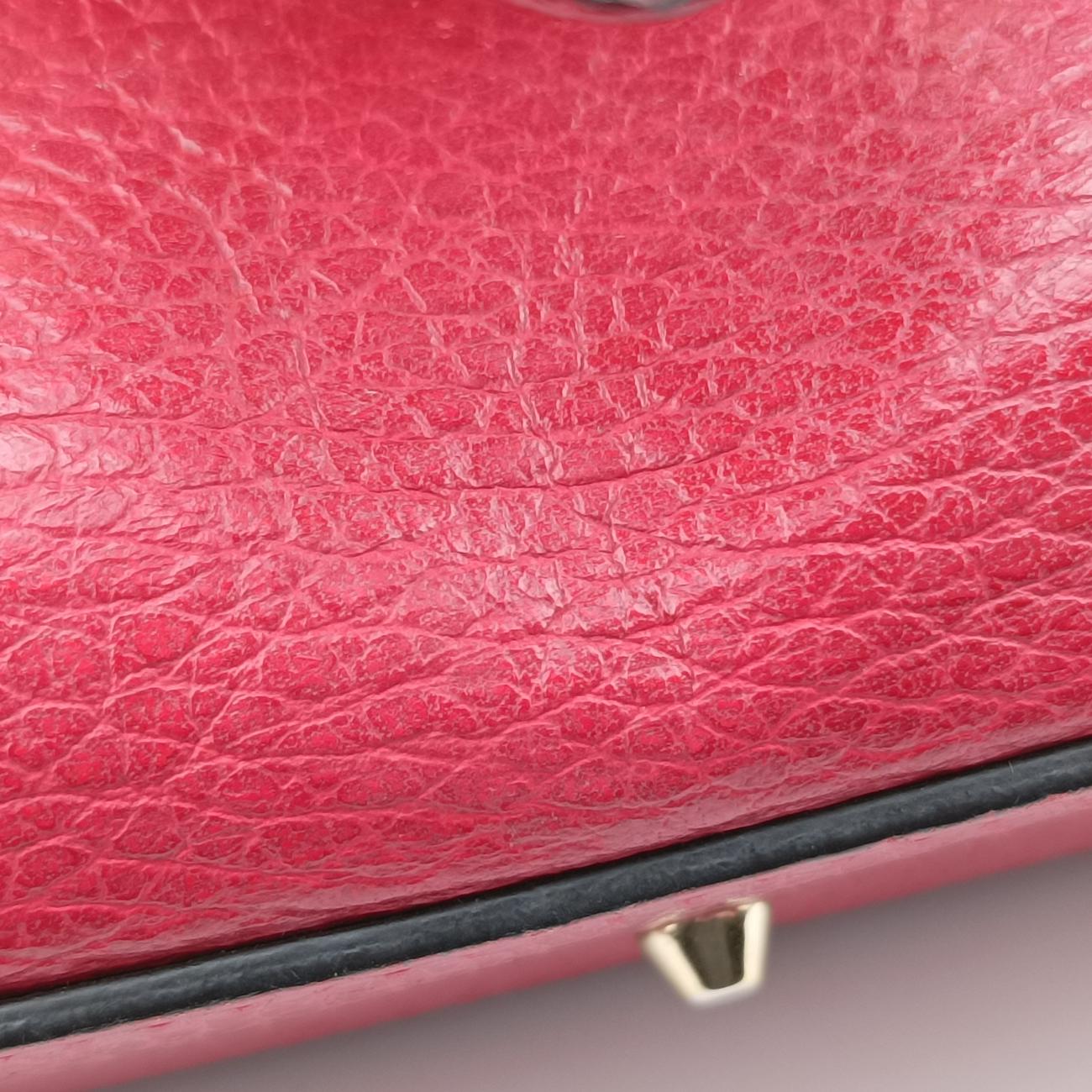 Pre-owned Gucci Interlocking G Red Leather 510302 shoulderbag | stylenewstar