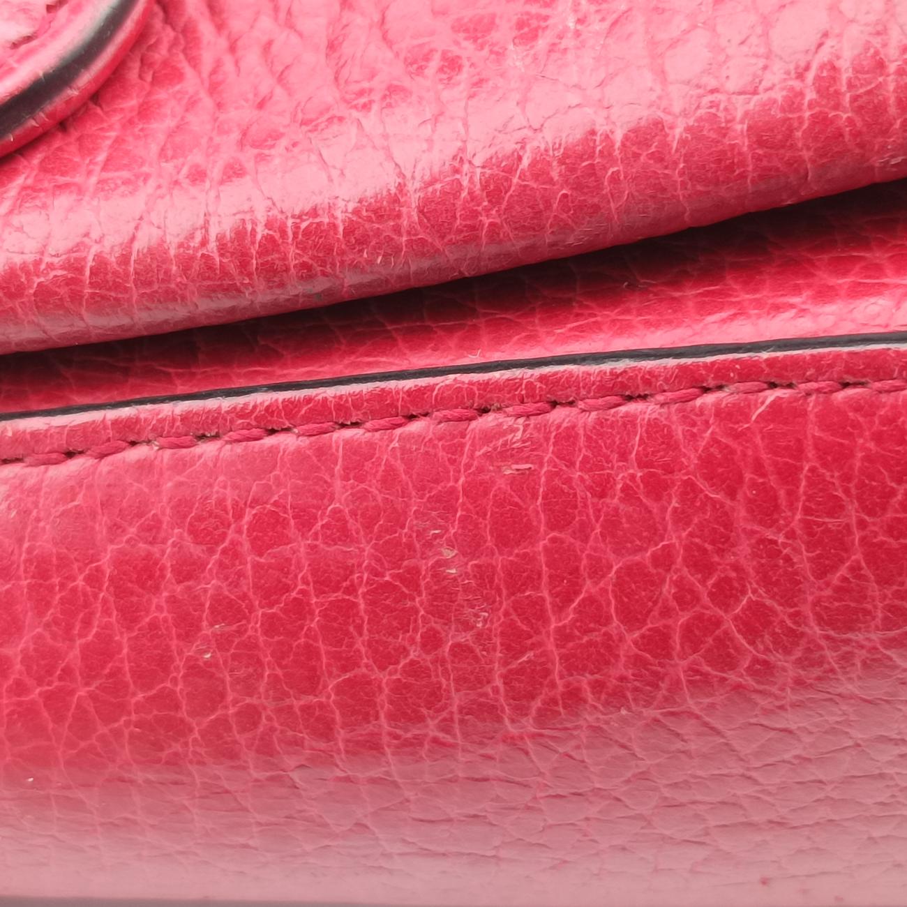 Pre-owned Gucci Interlocking G Red Leather 510302 shoulderbag | stylenewstar