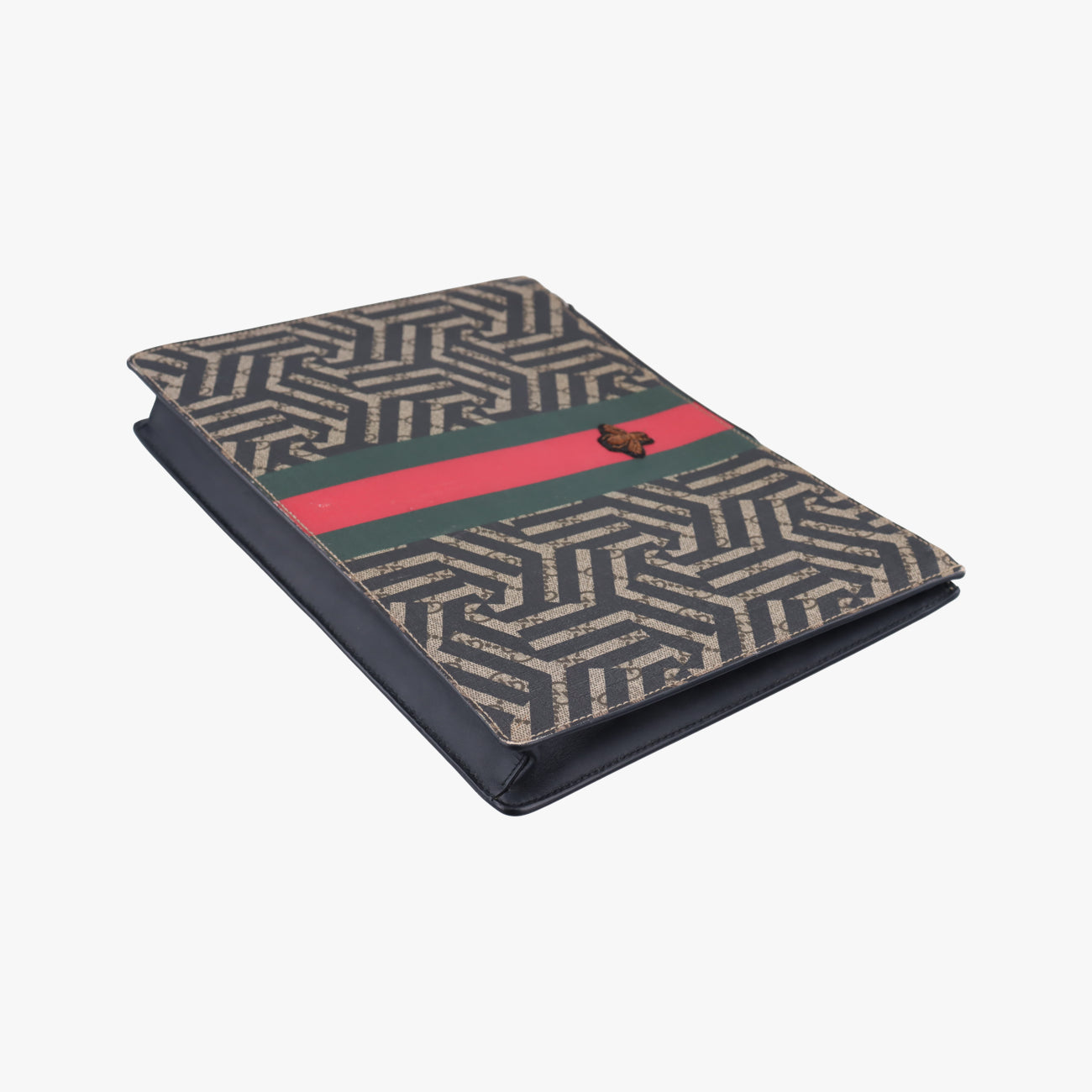 Pre-owned Gucci GG Caleido bee Web Multicolour PVC coated canvas 429004 shoulderbag | stylenewstar