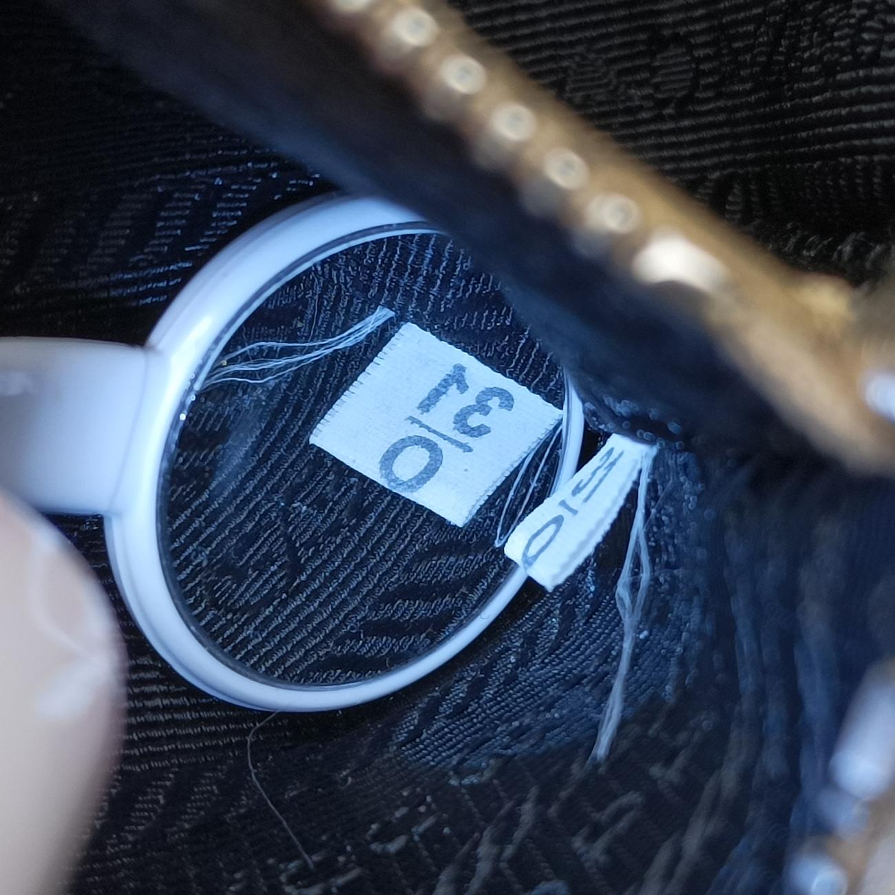 Pre-owned Prada Diagramme Golden Leather 1BH084 shoulderbag | stylenewstar