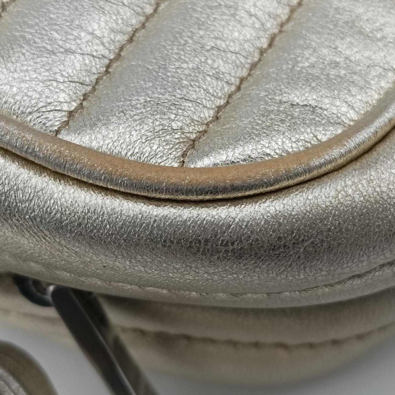 Pre-owned Prada Diagramme Golden Leather 1BH084 shoulderbag | stylenewstar