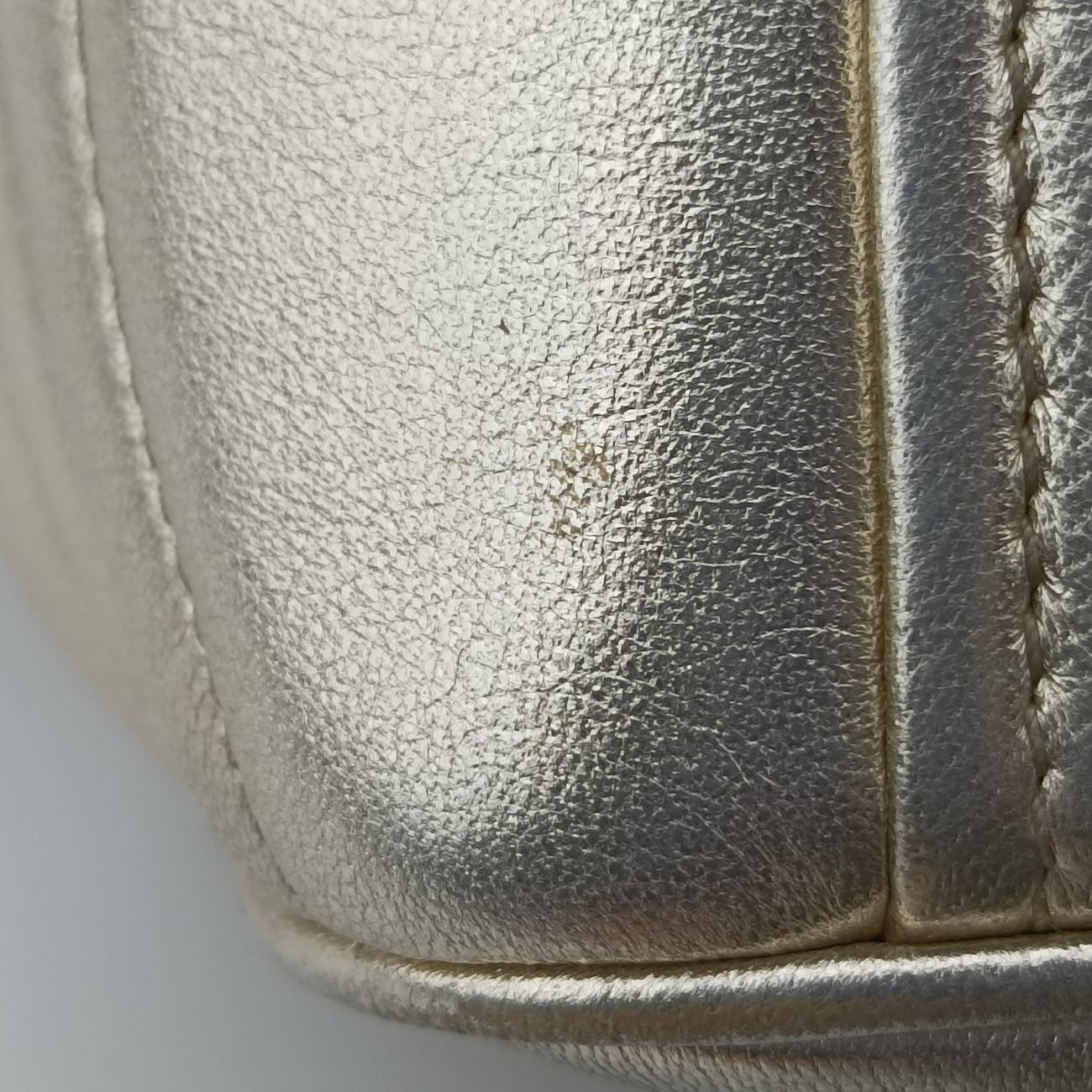 Pre-owned Prada Diagramme Golden Leather 1BH084 shoulderbag | stylenewstar