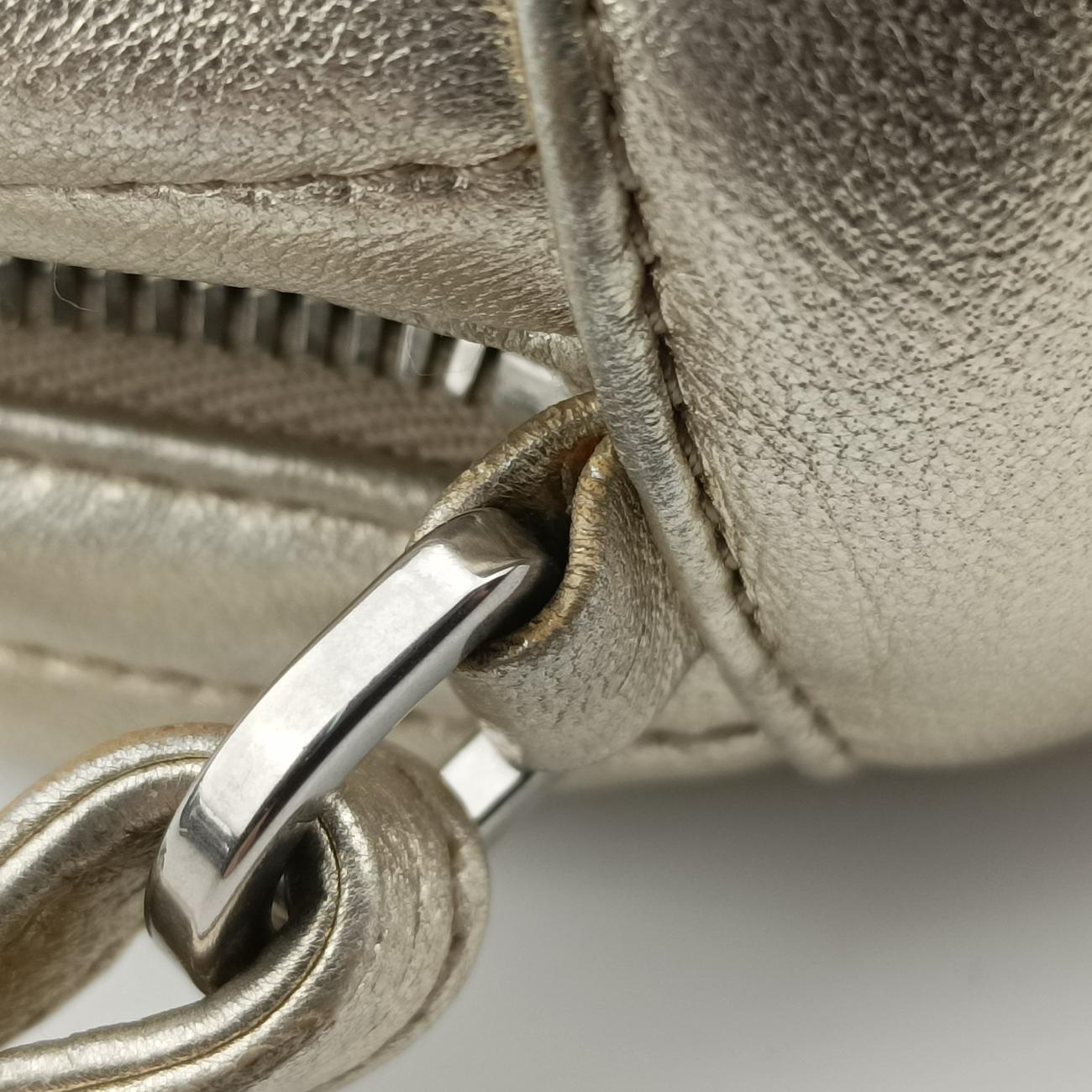 Pre-owned Prada Diagramme Golden Leather 1BH084 shoulderbag | stylenewstar