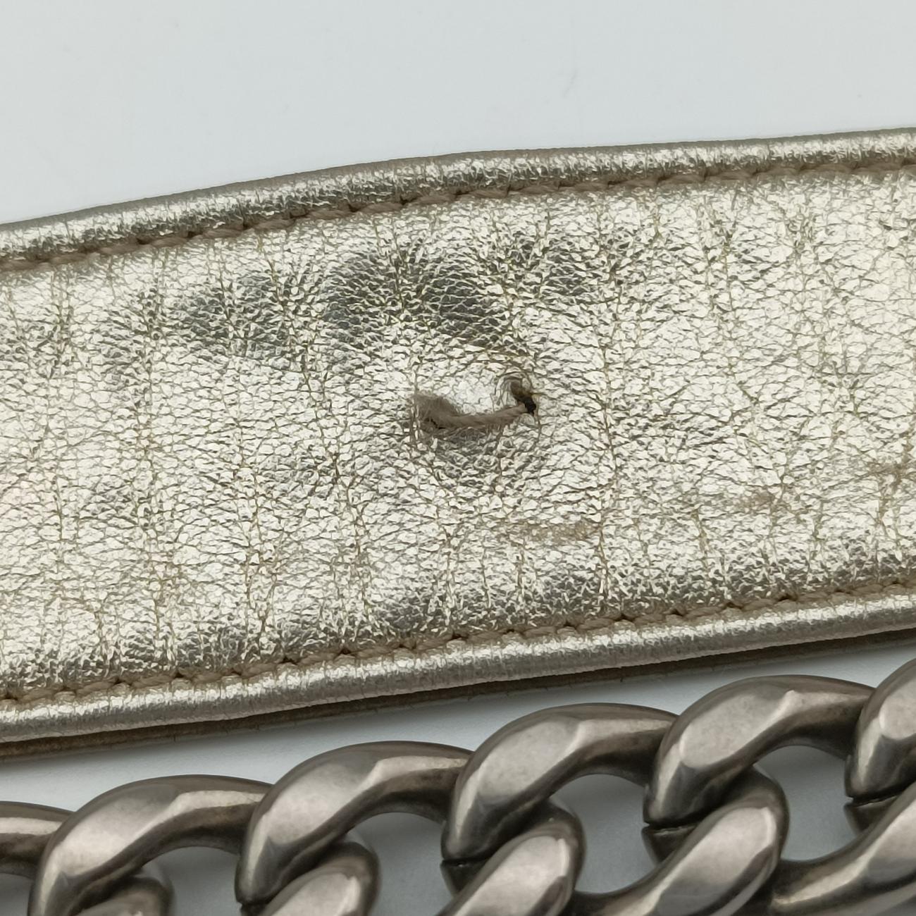 Pre-owned Prada Diagramme Golden Leather 1BH084 shoulderbag | stylenewstar