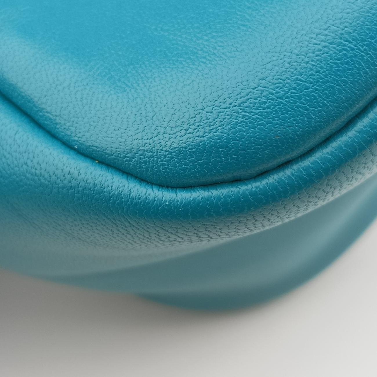 Pre-owned Prada Padded Nappa triangle Green lambskin 1BA315 shoulderbag | stylenewstar