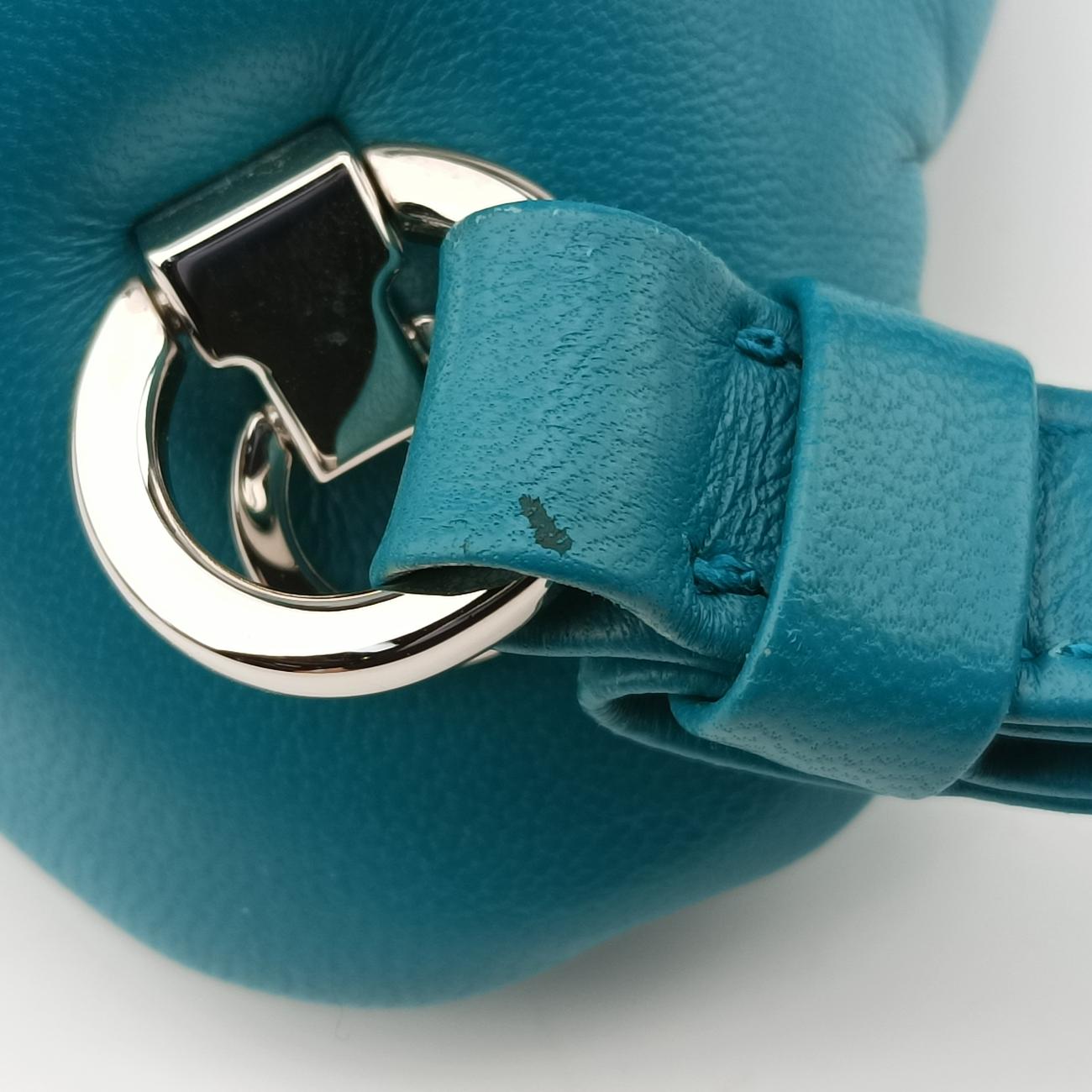 Pre-owned Prada Padded Nappa triangle Green lambskin 1BA315 shoulderbag | stylenewstar