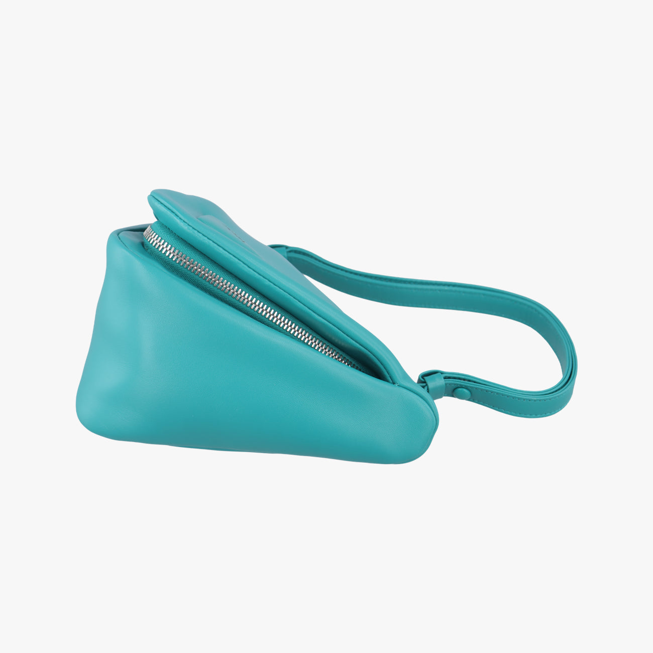 Pre-owned Prada Padded Nappa triangle Green lambskin 1BA315 shoulderbag | stylenewstar