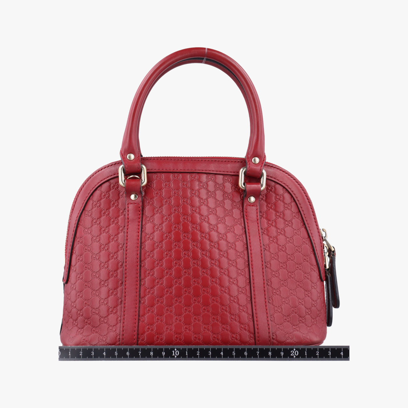 Pre-owned Gucci Microguccissima Red Leather 449654 shoulderbag | stylenewstar