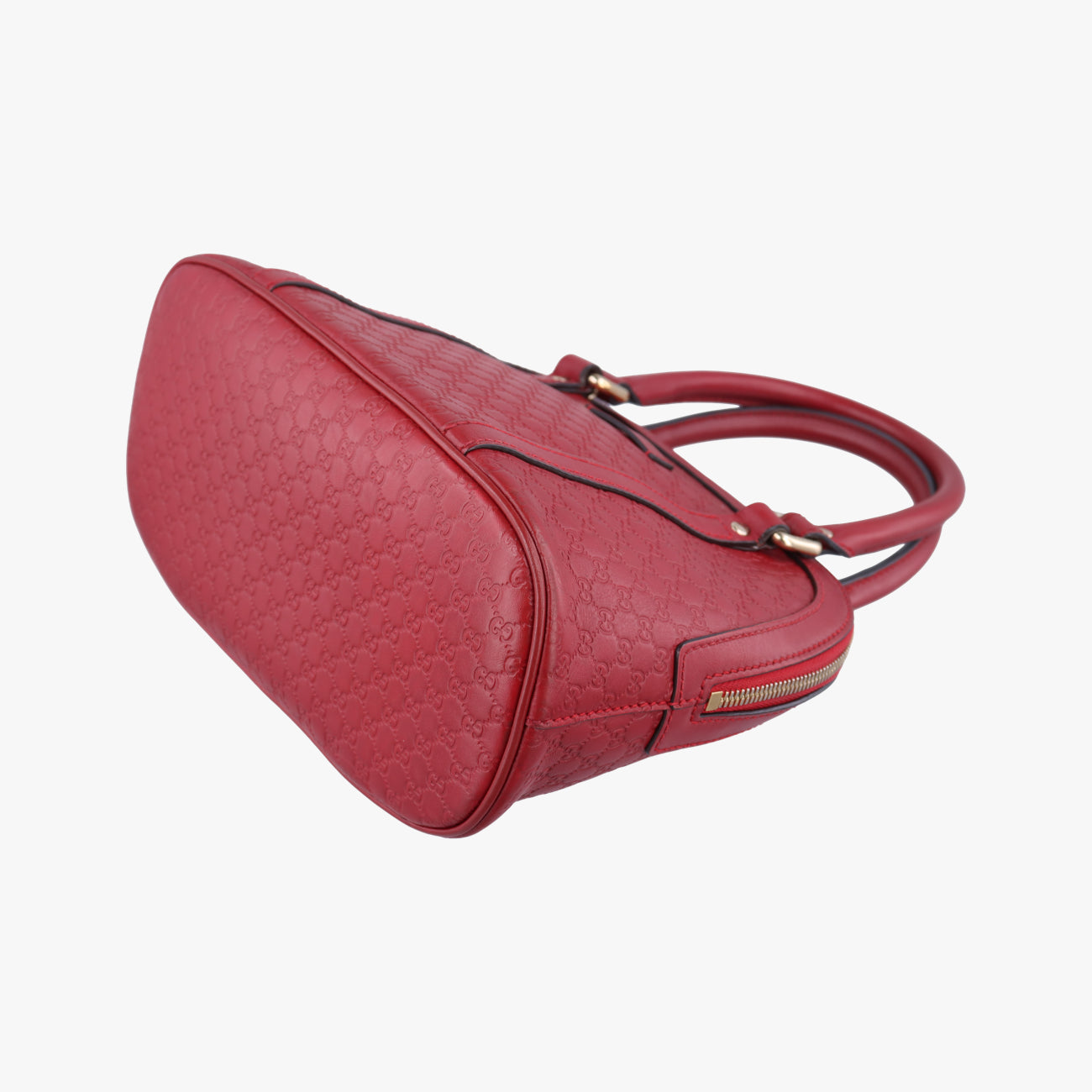 Pre-owned Gucci Microguccissima Red Leather 449654 shoulderbag | stylenewstar