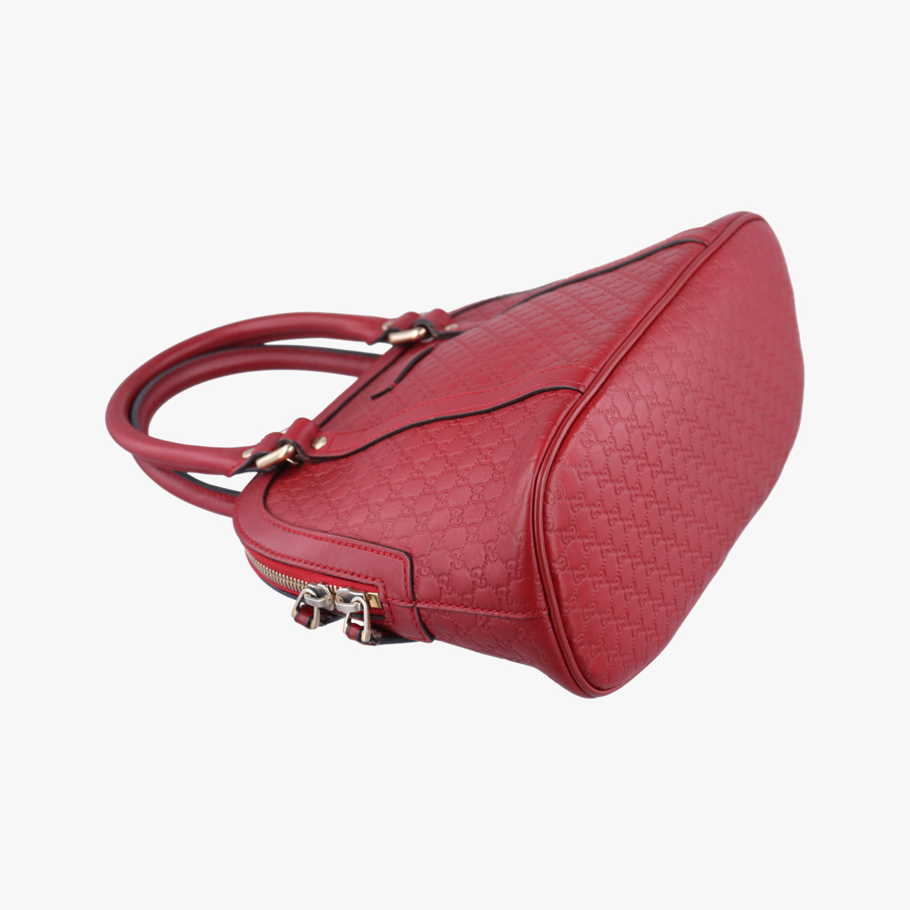 Pre-owned Gucci Microguccissima Red Leather 449654 shoulderbag | stylenewstar