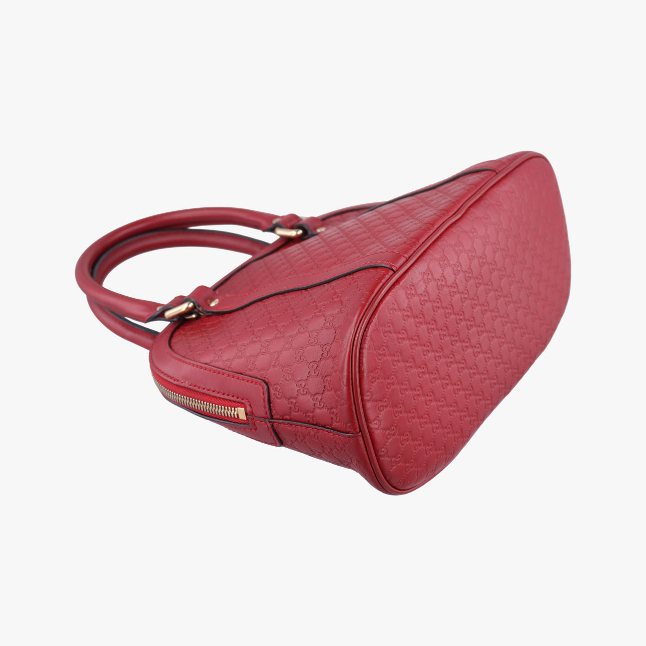 Pre-owned Gucci Microguccissima Red Leather 449654 shoulderbag | stylenewstar