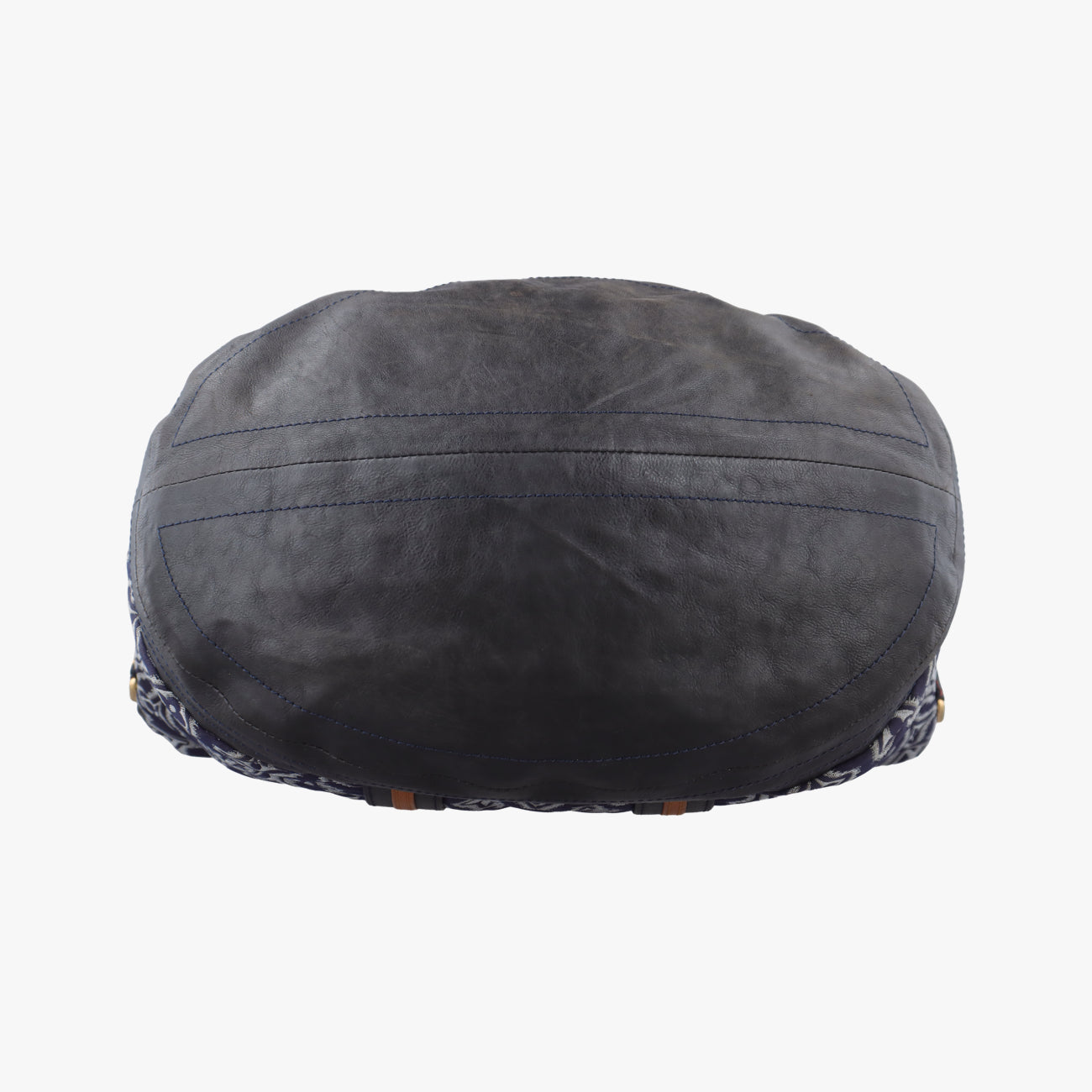 Pre-owned Louis Vuitton Aviator Marine×Navy Leather x Canvas M40383 shoulderbag | stylenewstar