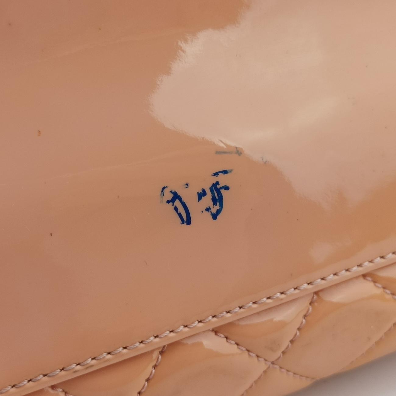 Pre-owned Chanel Mademoiselle Bowling Orange Patent A50558 shoulderbag | stylenewstar